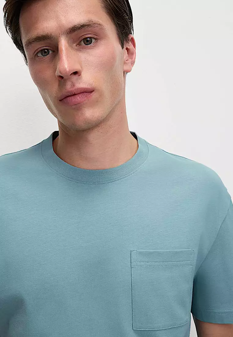 Pure Cotton Midweight Pocket T-Shirt