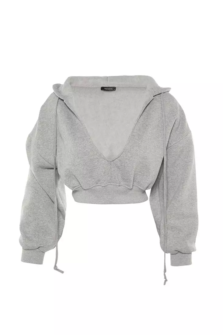 Hooded Crop Sweatshirt