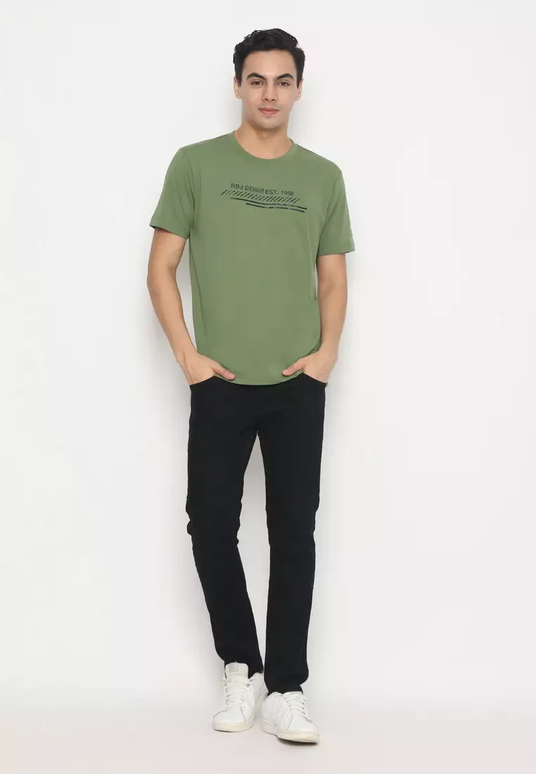 RBJ T-Shirt Cotton Spandex Pria 2482370601