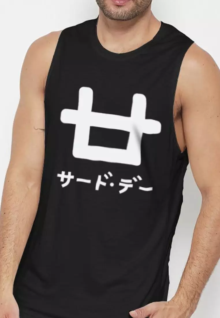 MTI24 Kutung Pria Casual HKR Logo Hitam