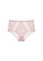 ZITIQUE pink Women's Steel Ring 3/4 Ultra-thin Cup Lace Lingerie Set (Bra and Underwear) - Pink 06C57US74D962AGS_3