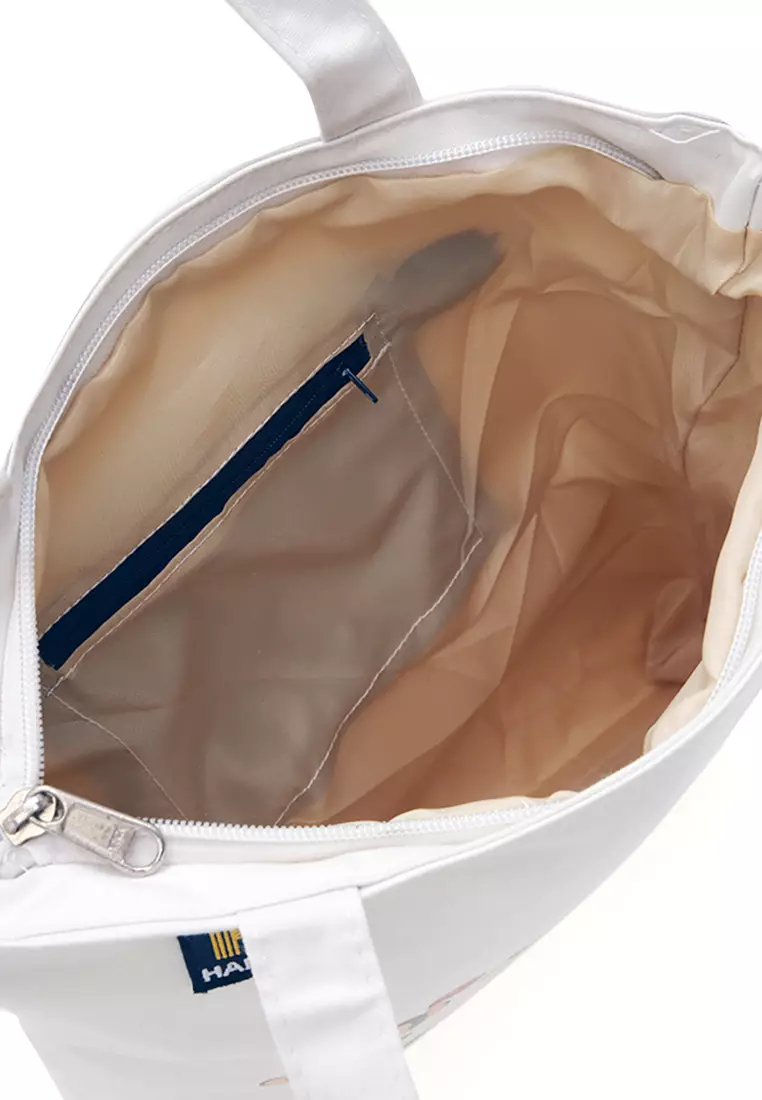 Millane Totebag Wanita Model Trio Monkey Kasual Large Storage Material Canvas ORIGINAL - White