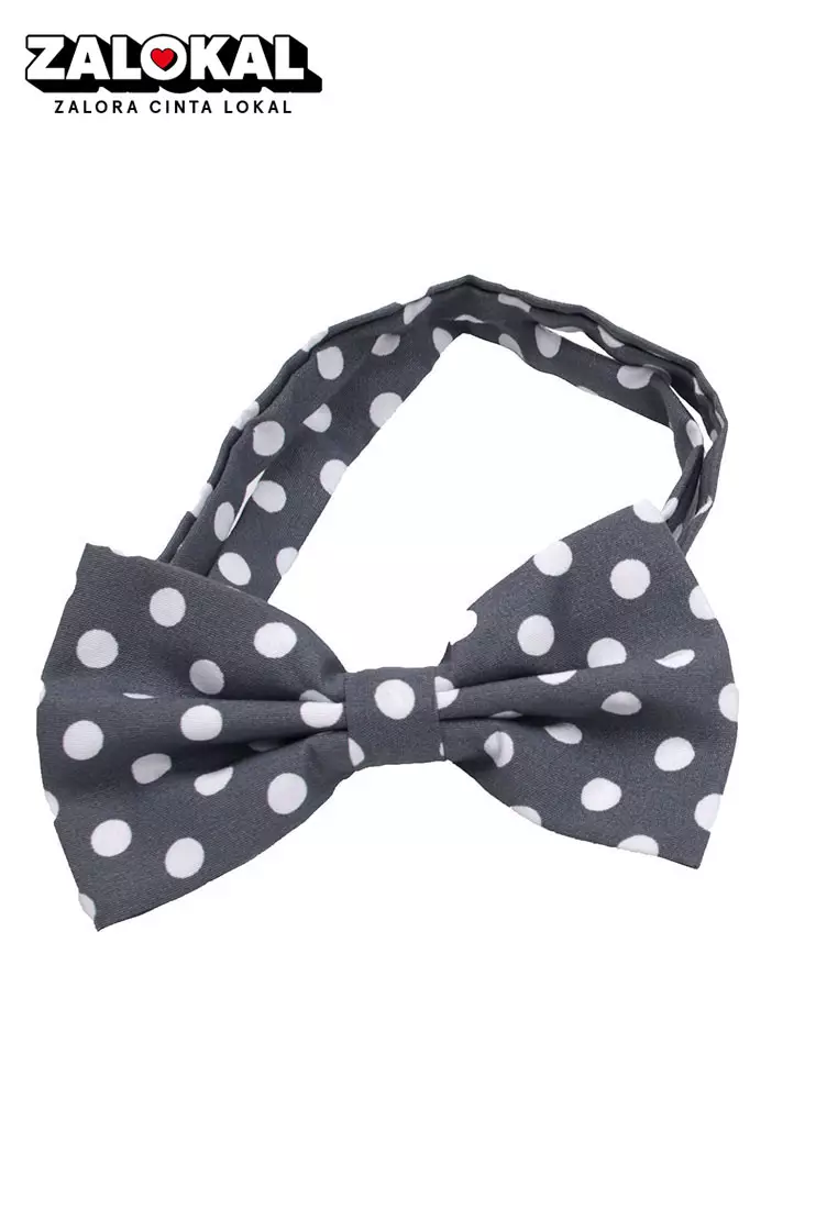 Dasi Kupu Bowtie Abu Polka A37