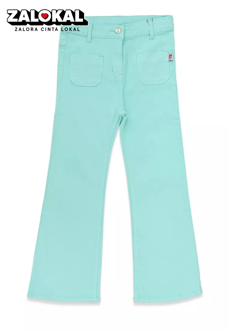 Long Pants/ Celana Panjang Anak Perempuan Green/ Rodeo Junior Girl/ Summer Pastel