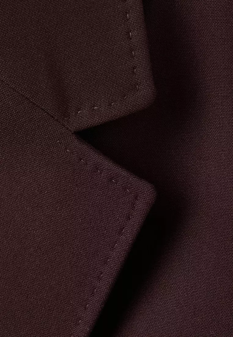 Straight-Fit Suit Blazer