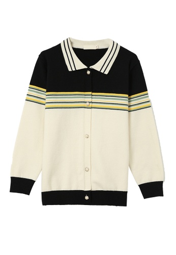 Its Me multi Retro Striped Knitted Jacket 6D5A2AA8E06303GS_1