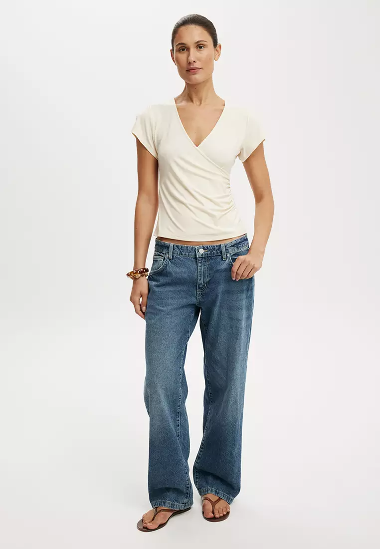 Marlo Wrap Short Sleeves Tee