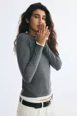Grey Melange Medium Dusty