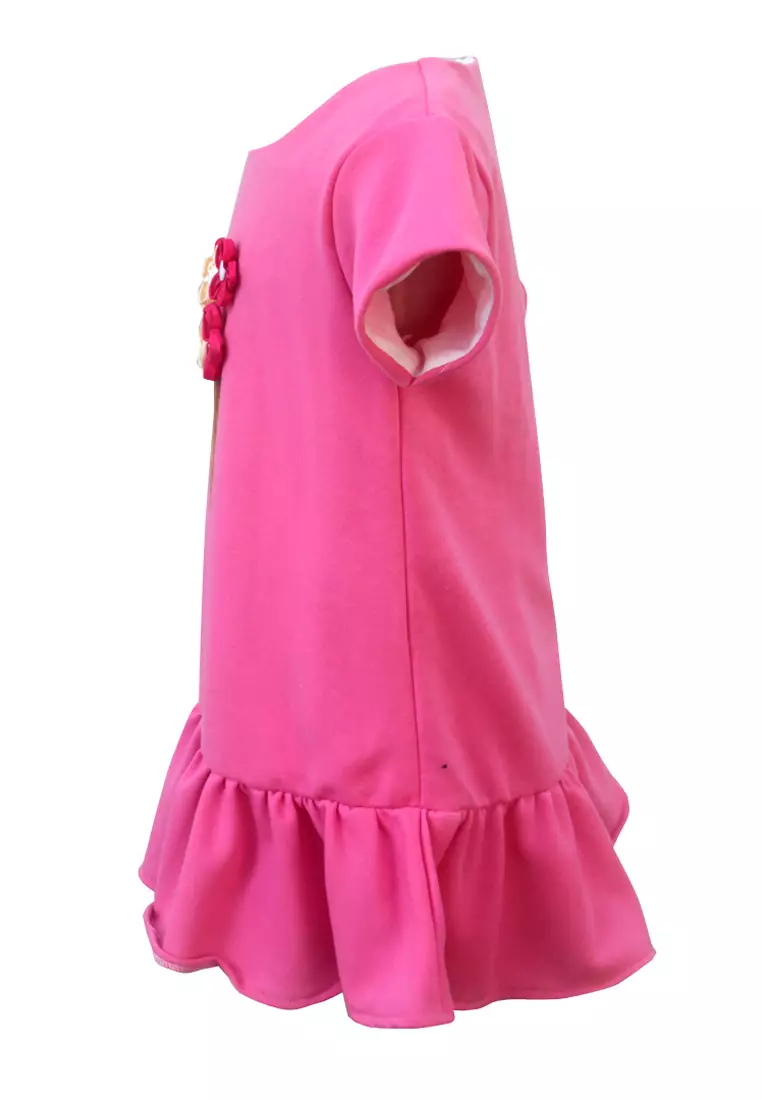 Two Mix Dress Anak Bahan Kaos Katun / Baju Anak Perempuan Motif Ice Cream Usia 2-8 tahun 4138