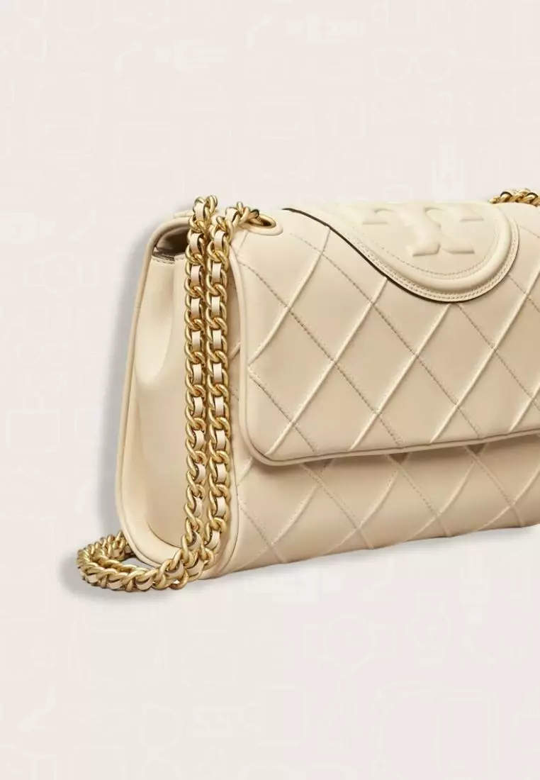 Tory Burch Fleming Soft Convertible Shoulder Bag New Cream