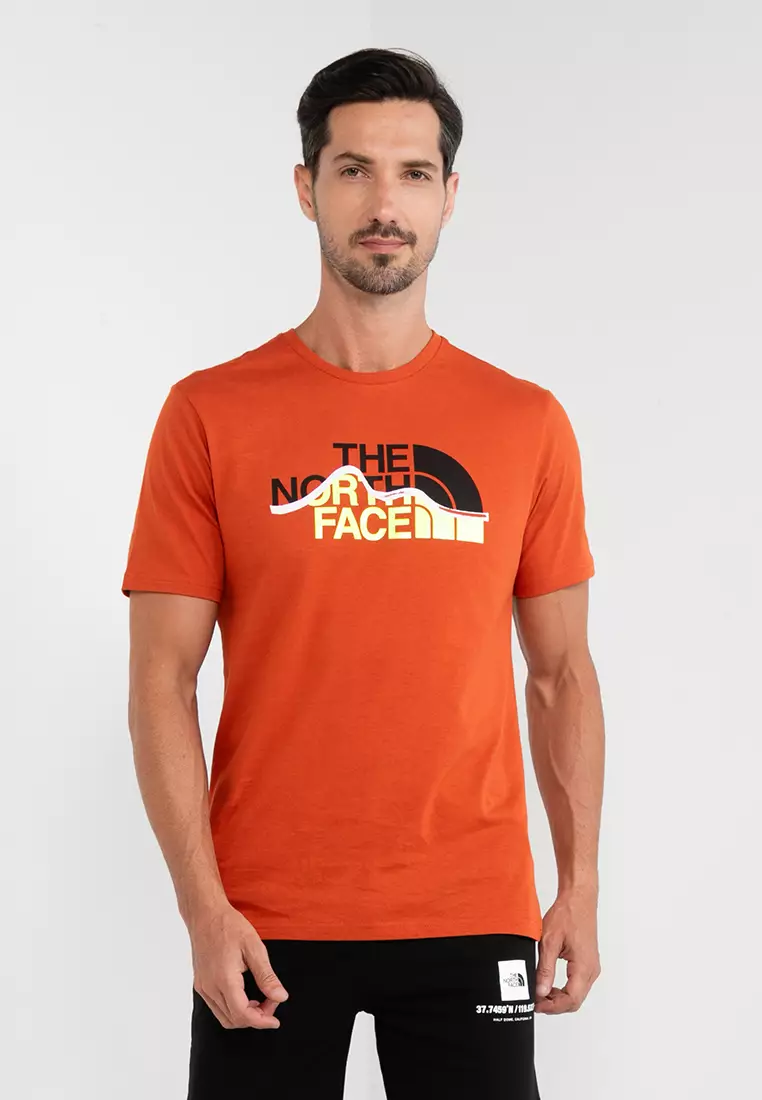 The north face online t shirt orange