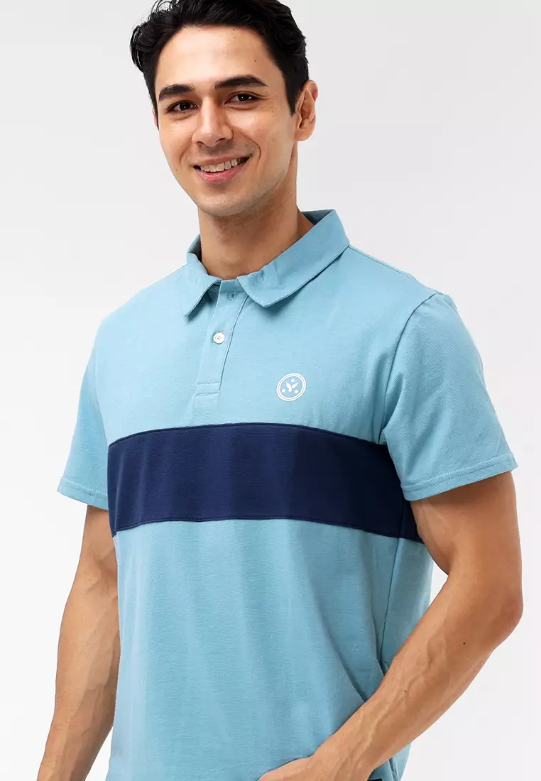 Collared Waffle Polo Short Sleeves
