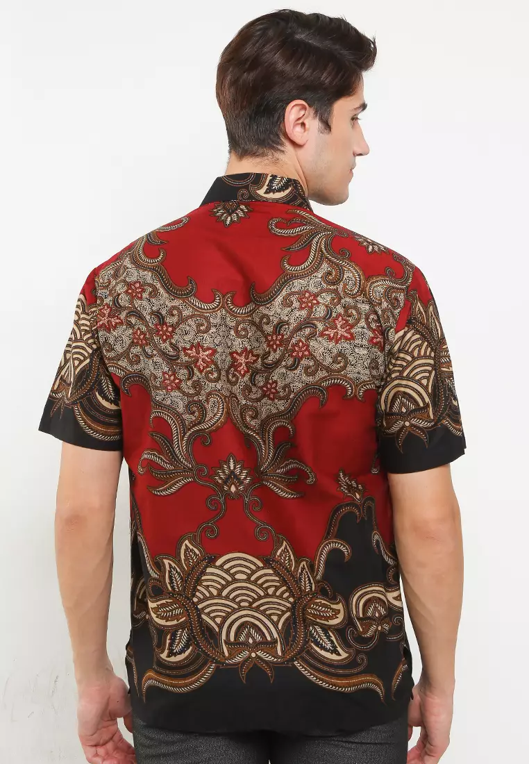 Daryata Kemeja Batik Exclusive Premium Pria Casual Modern Lengan Pendek