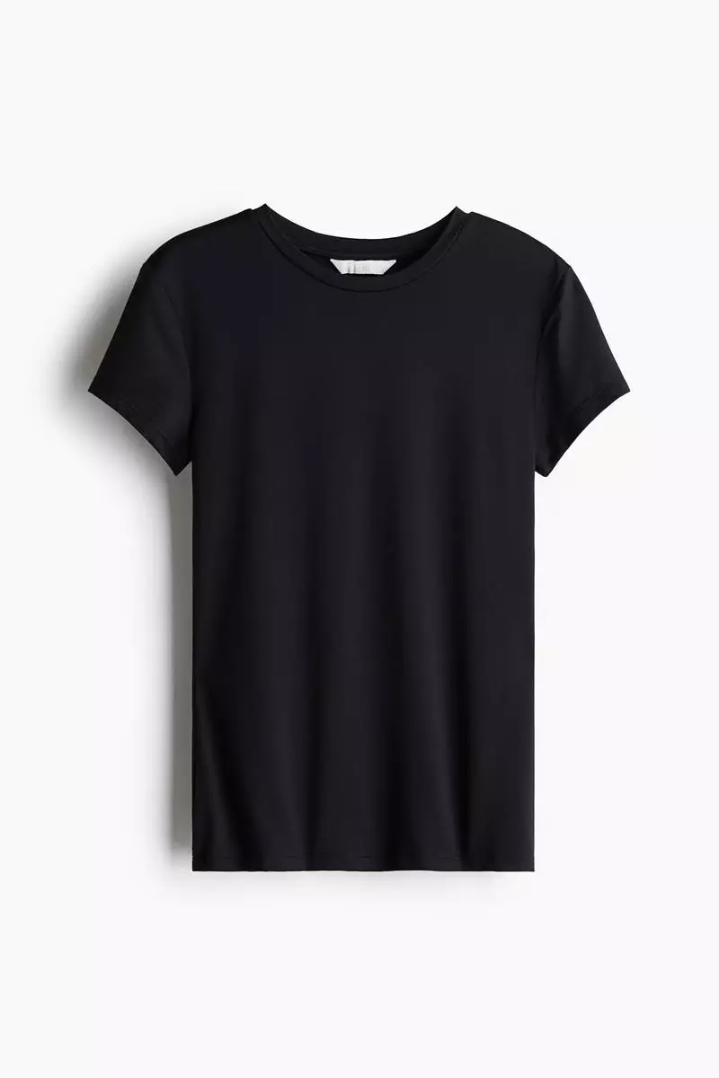 Fitted microfibre T-shirt
