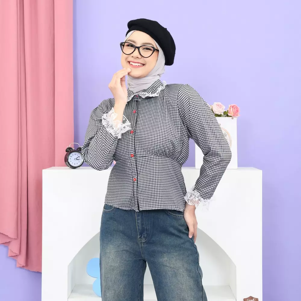 Abiya Blouse - Black M19778 R44S2