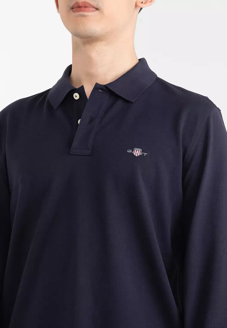 Shield Long Sleeve Polo Shirt