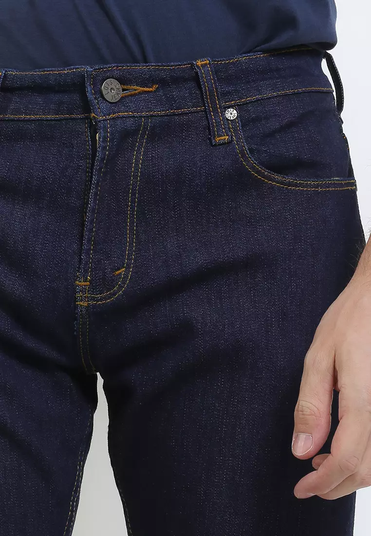 Lois SLS103A Casual Slim Stretch Fit Jeans Pria
