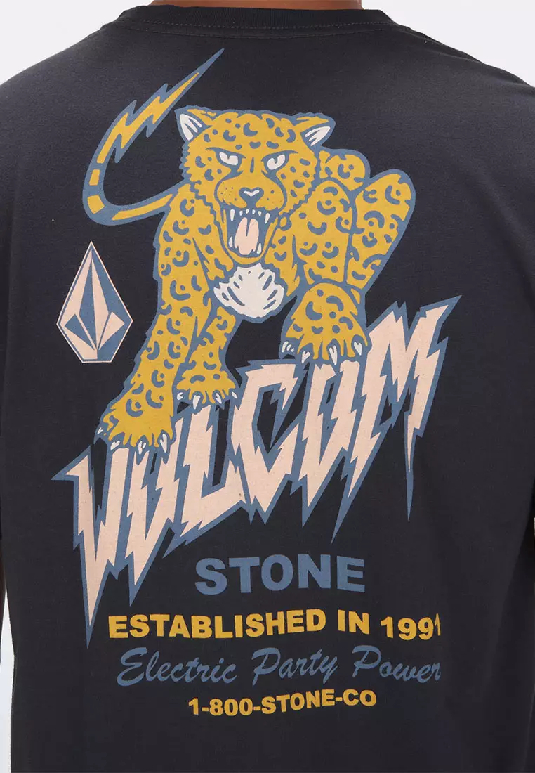 MSF MEOW WBH SHORT SLEEVE TEE WASHED BLACK HEATHER\