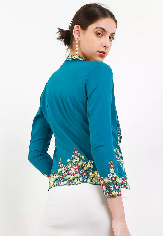 Kebaya Encim Panjang Color With Camisole