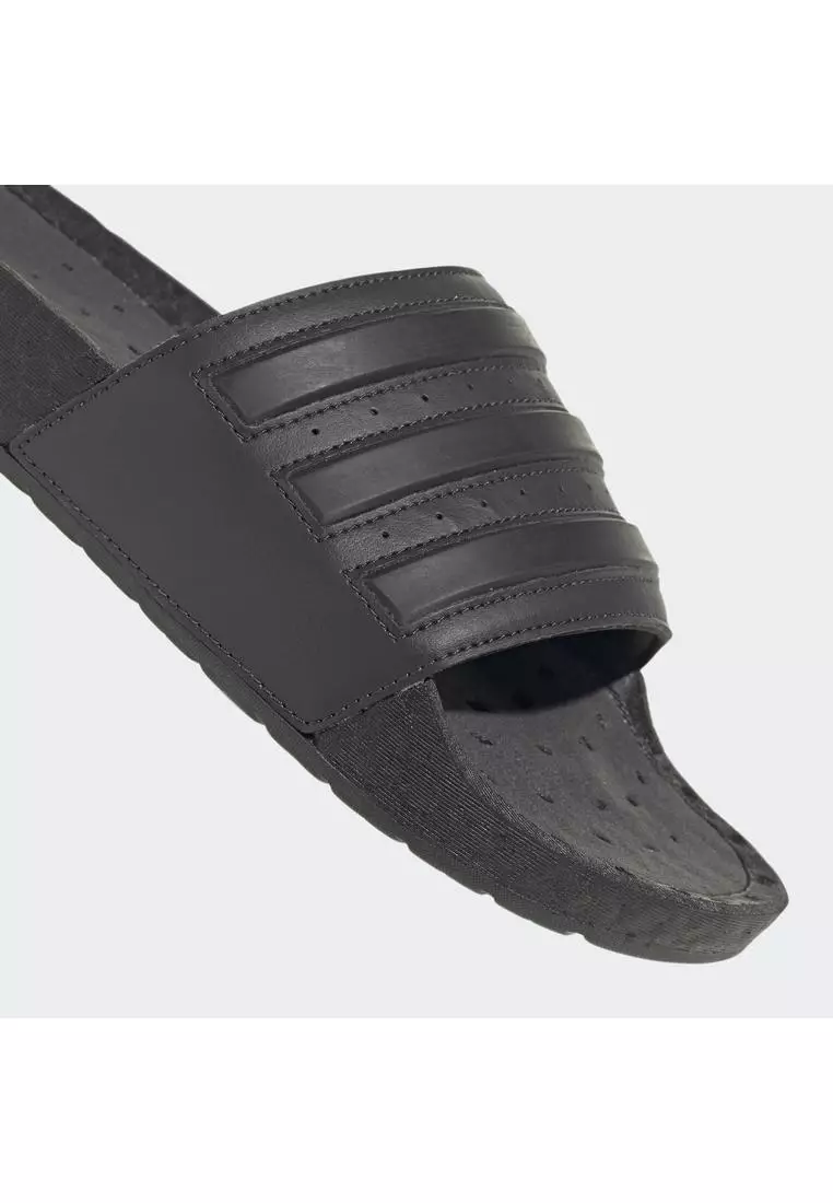 Adidas men's adilette boost slides triple black hotsell