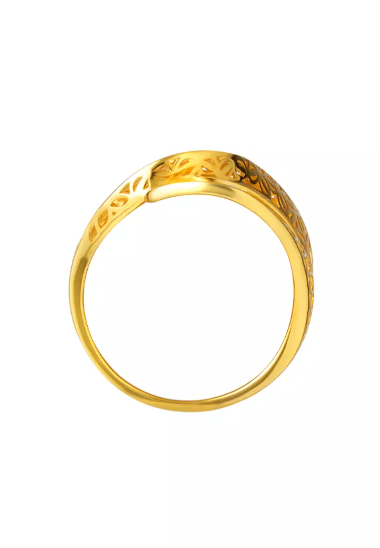TOMEI Sri Puteri Collection Quintet Layer Ring, Yellow Gold 916