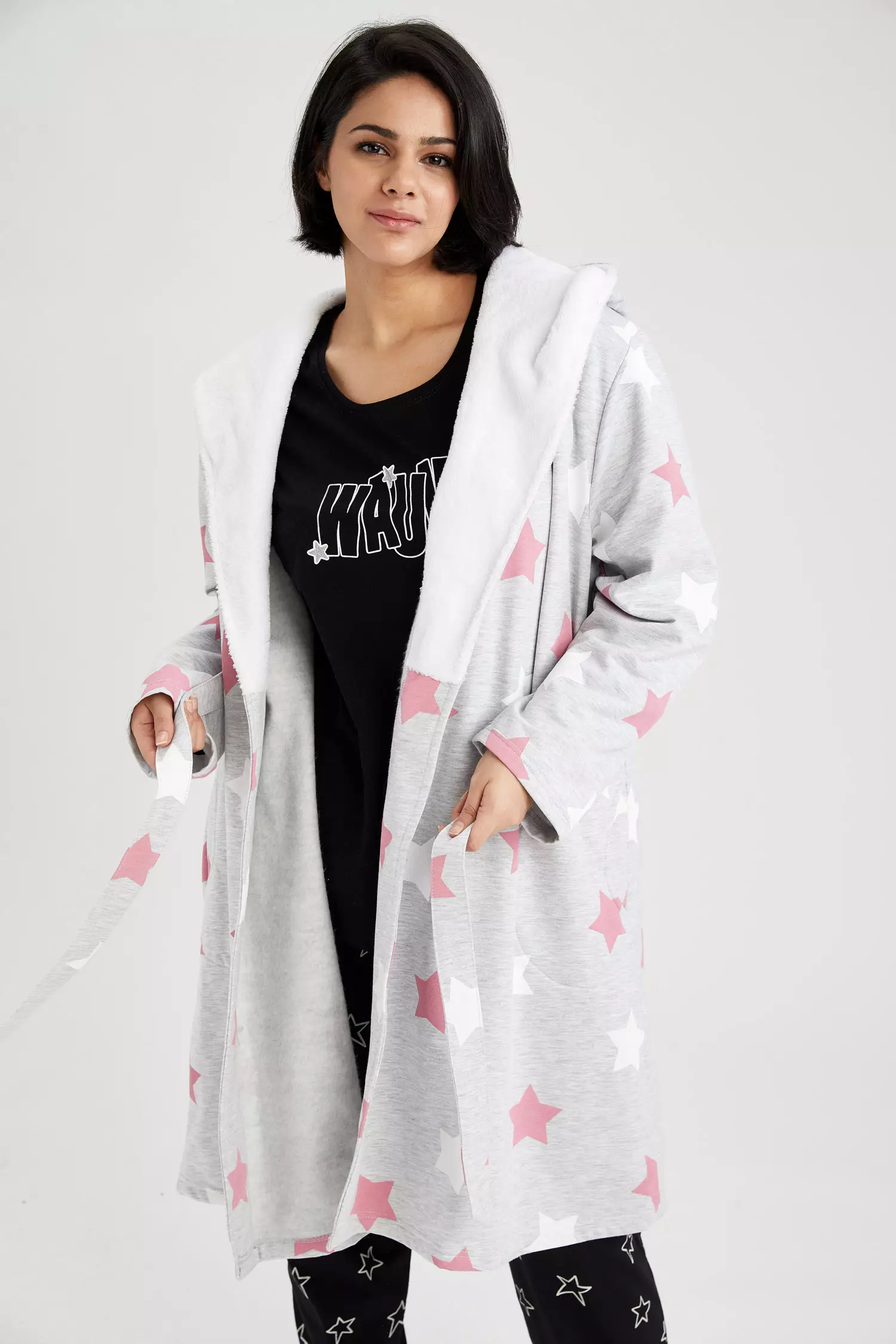 Long on sale sleeve housecoat