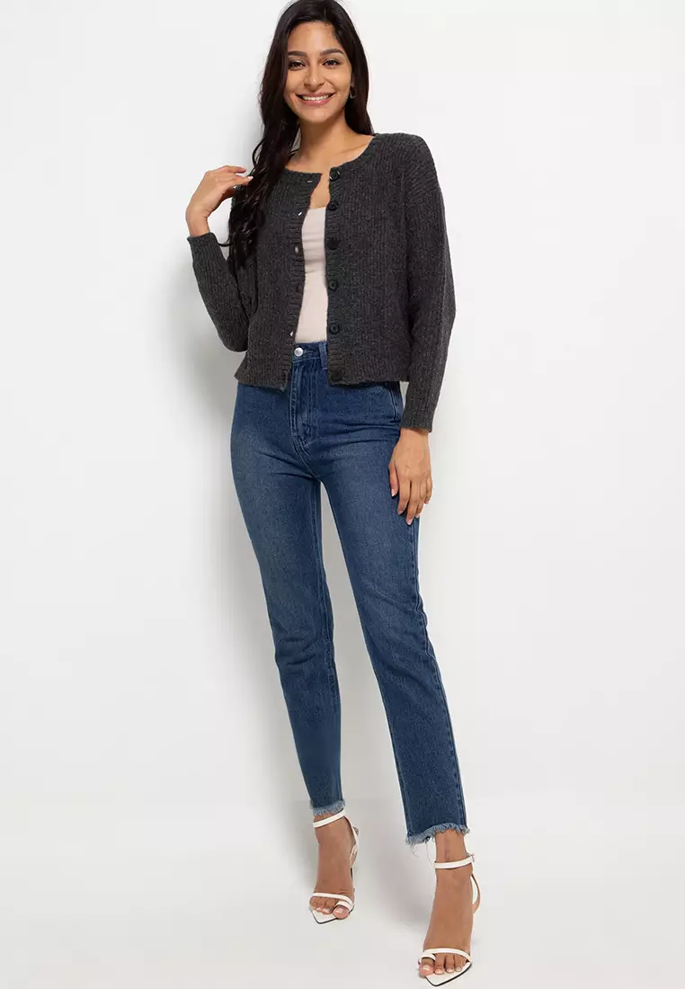 Oversize Button Cardigan