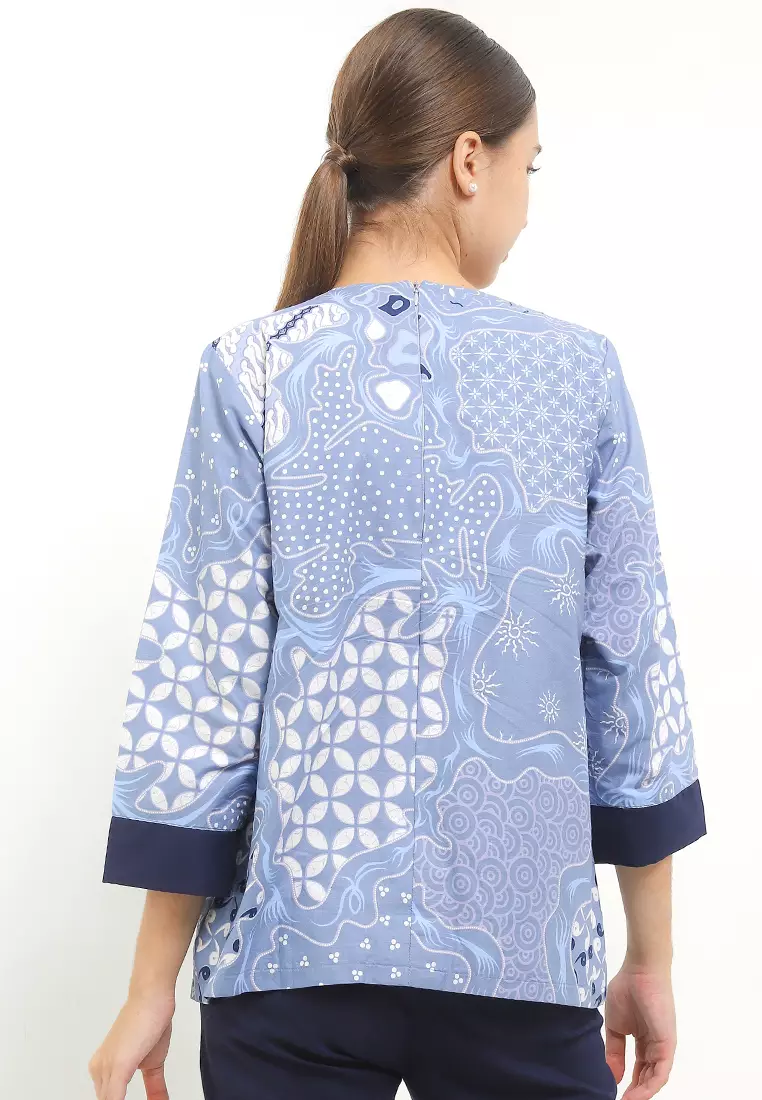 Adina Blouse Batik Katun Wanita