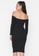 Trendyol black Off Shoulder Knitted Dress D5128AA108FF1CGS_2