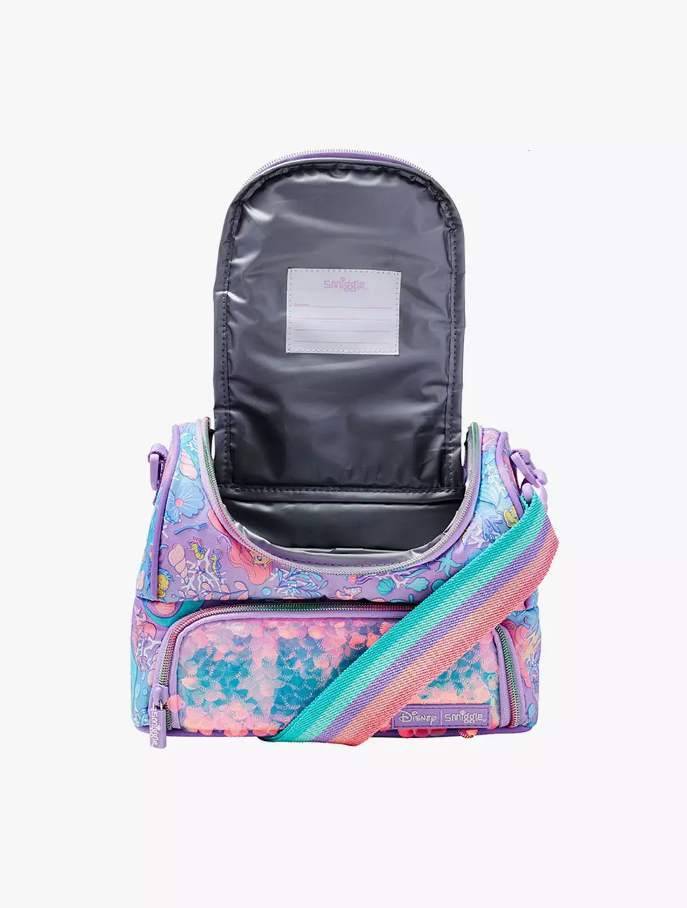 Smiggle Lunchbox Double Strap Disney Princess - IGL444160LIL - Purple