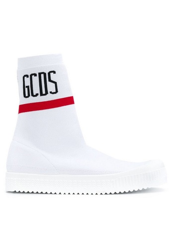 GCDS white Gcds High Top Men's Sneakers in White E9A7DSHAD7D8B1GS_1