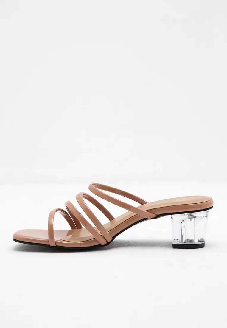 Sofia Ivanka Heels Strappy Khaki