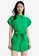 URBAN REVIVO green Belted Playsuit C0EBEAA0212D1CGS_1