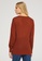 Sisley red V-neck sweater 25D27AA0BF4037GS_2