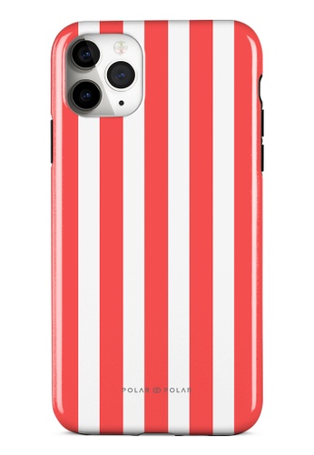 Polar Polar red Scarlet Stripe iPhone 11 Pro Max Dual-Layer Protective Phone Case (Glossy) B88A1AC4E7FB78GS_1