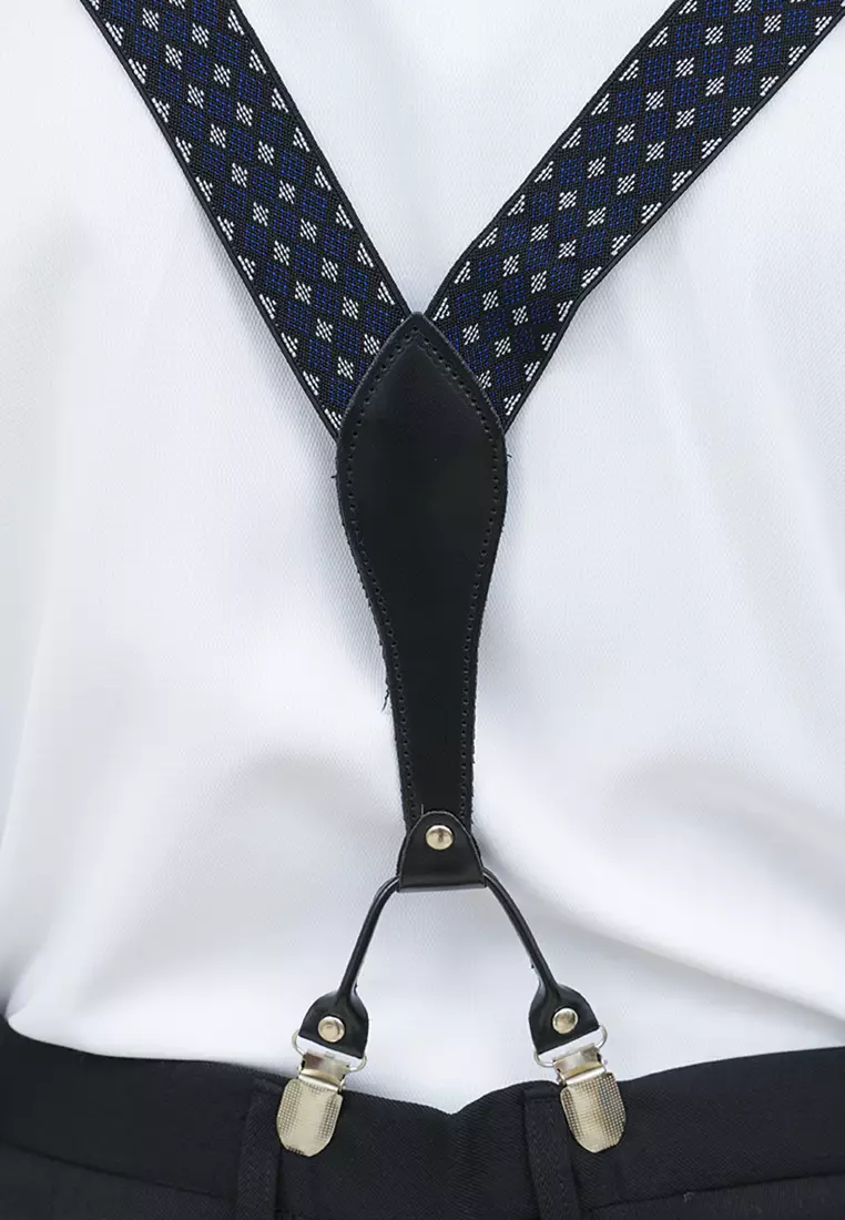 Houseofcuff Suspender Tali Jojon Karet ikat pinggang pria dewasa besar A04