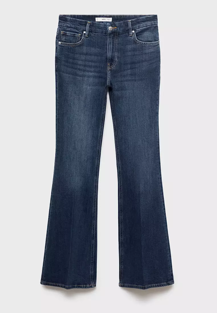 Violet Flared High-Rise Jeans