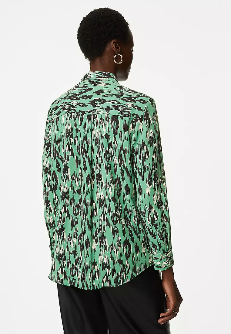 Printed Collared Shirt