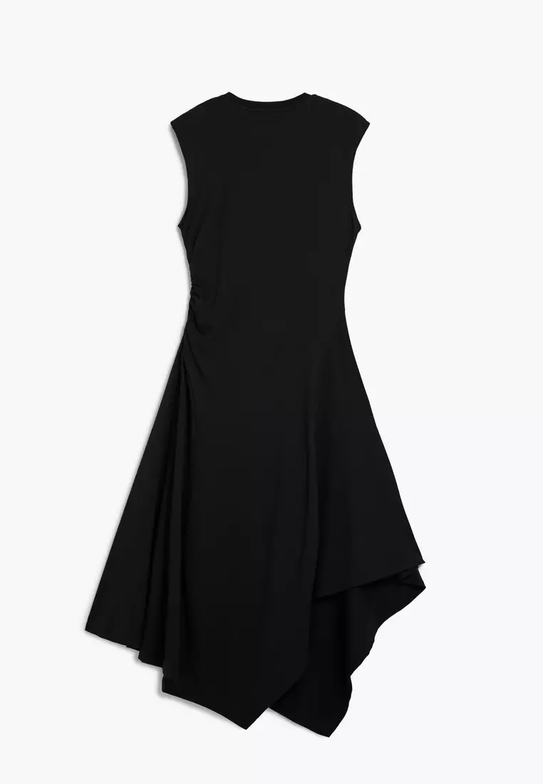 Asymmetric floral dress