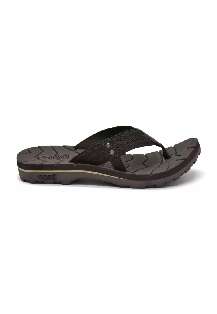 Carvil Sandal Pria Ivander-Me Brown