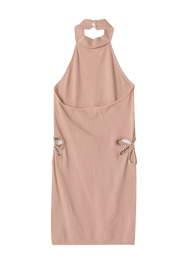 Seamless Halter Neck Mini Dress