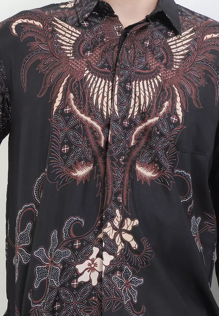 Kawiswara Kemeja Batik Exclusive Premium Pria Casual Modern Lengan Panjang