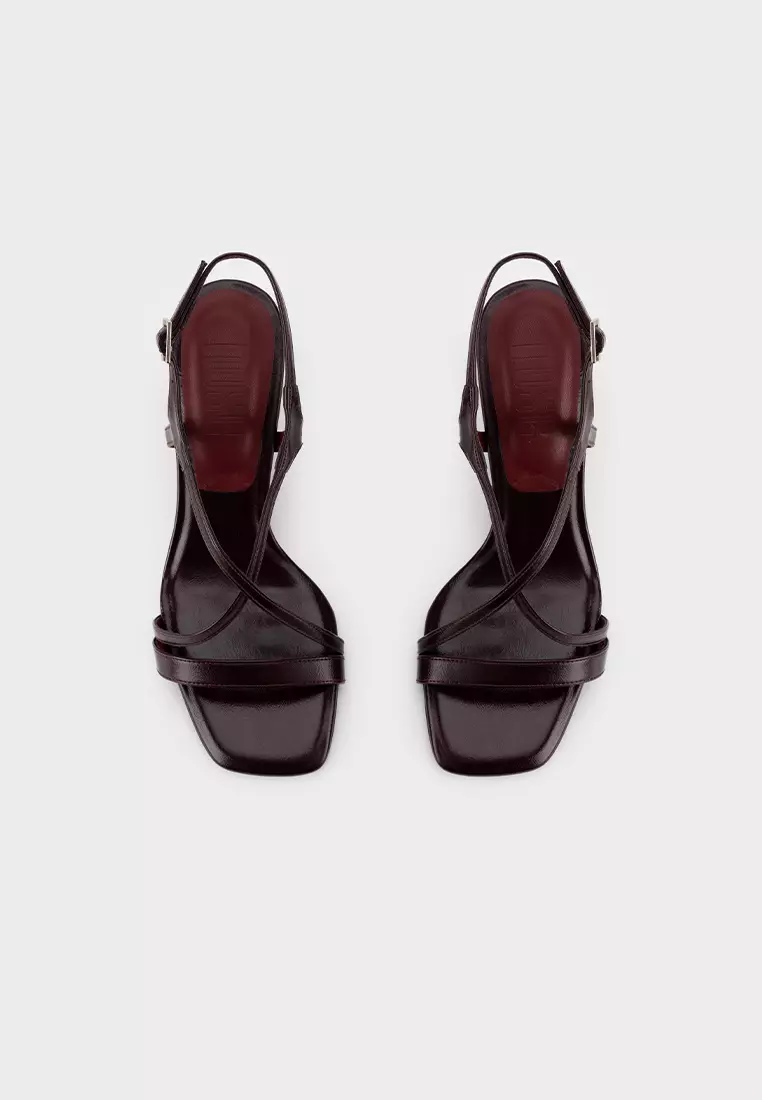 CLOUDFOAM STRAPPY SQUARE TOE MID HEEL SANDAL