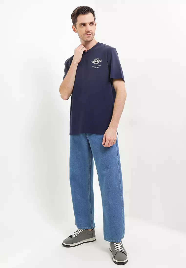 Sunfaded Back Tree Logo Graphic Hw Tee