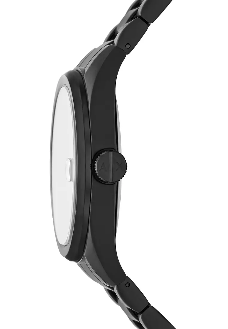 Armani Exchange Men's Analog Watch ( AX1422 ) - Quartz, Black Case, Round Dial, 20 MM Black Stainless Steel Band