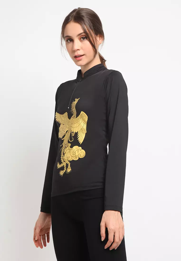 Flexzone Long Sleeves Lady CNY Imlek Edition Black Gold