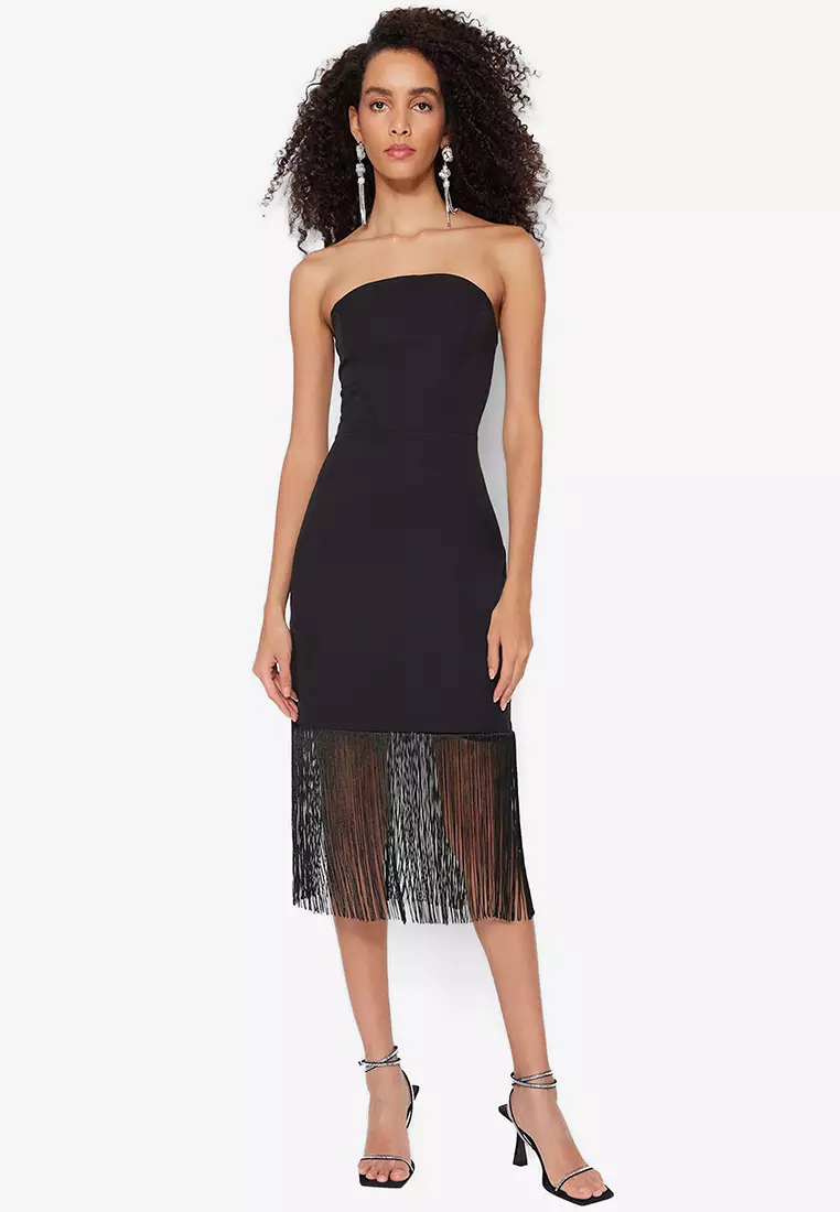 Buy Trendyol Fringe Dress Online ZALORA Malaysia