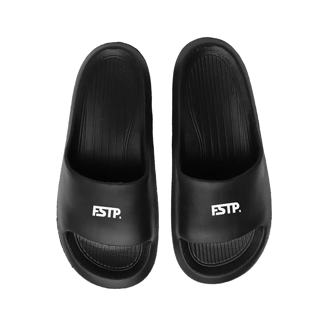 Footstep Footwear Sandal Pria Slide Lucky Black Original Sandal