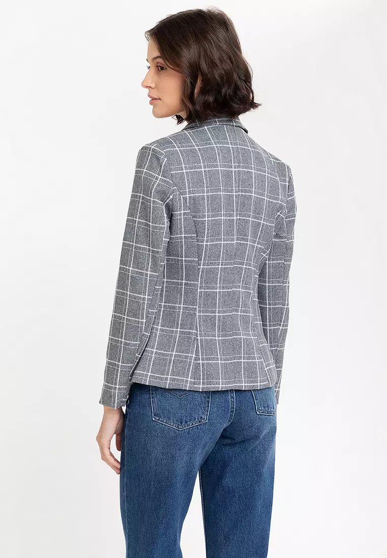 Checkered Blazer