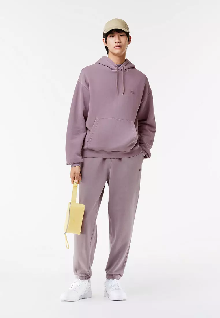 Purple lacoste store hoodie